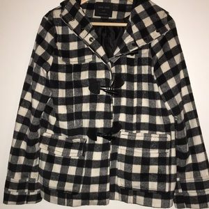 Black and white gingham jacket